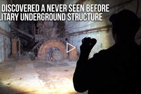 ABANDONED | Never seen before military underground structure