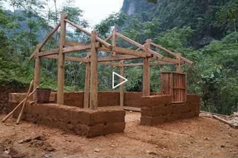Ancient technique to build a house with nature materials-Simple but enough | Primitive Skills