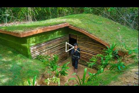 Girl Build The Most Beautiful Underground House Villa by Ancient Skills