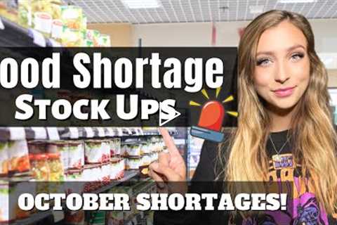 Food Shortage Stock Up | October Food Shortages | Prepper Pantry Stockpile