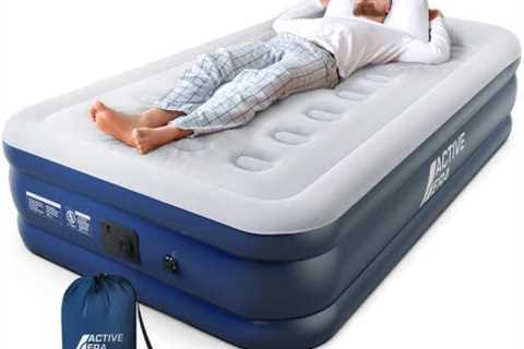Active Era Air Mattress with Built-in Pump - Elevated Inflatable Airbed Queen Twin Single -..