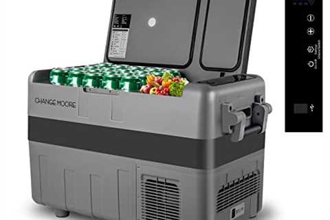 [2022 NEW UPGRADE] Change Moore Electric Cooler for vehicles, Dual Zone Freezer/Refrigerator,..