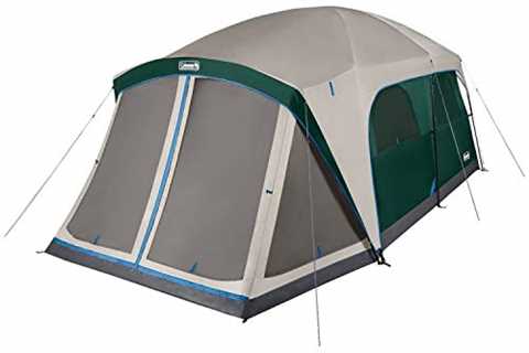 Coleman Camping Tent | Skylodge 12 Person Tent | Screen Room, Evergreen - The Camping Companion