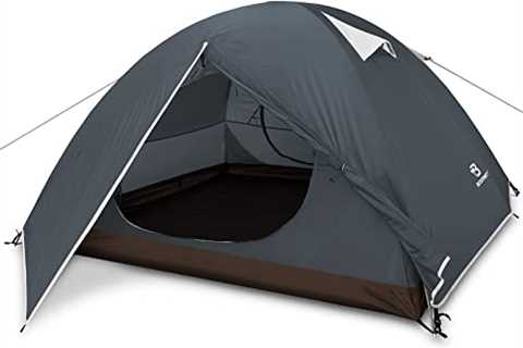 Bessport Camping Tent 1 & 2 & 3 Person Tent Waterproof Two Doors Tent Easy Setup..