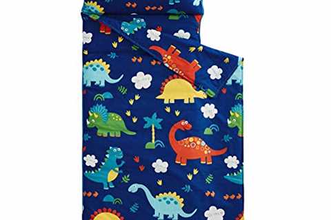 Wake In Cloud - Nap Mat with Removable Pillow for Kids Toddler Boys Girls Daycare Preschool..