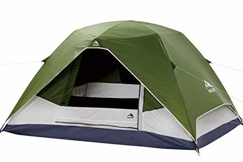 4 Person Dome Camping Tent with Rainfly, 9’X7’X55'',Waterproof Easy Up, Lightweight..
