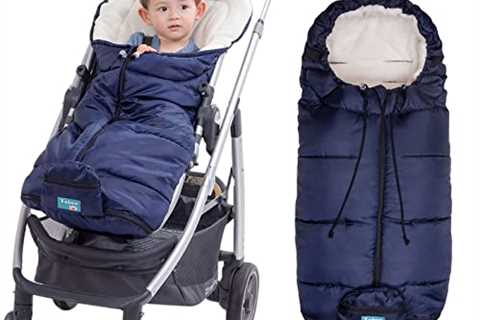 Yobee Universal Cozy Fleece Stroller Footmuff, Winter Outdoor Tour Waterproof Baby Sleeping Bag,..