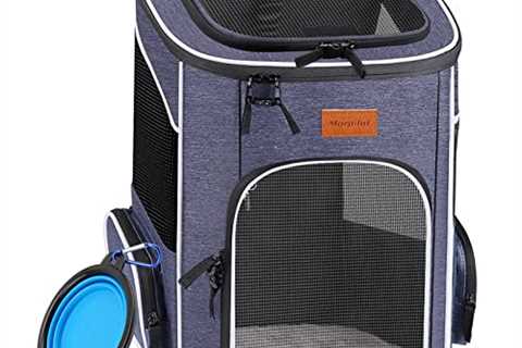 morpilot Dog Backpack Carrier, Foldable Cat Backpack Carrier for Small Cats and Dogs, Ventilated..