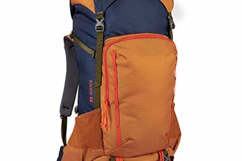 Kelty Asher 55 Liter Backpack, Men’s and Women’s Hiking, Backpacking, Travel Pack (2021), Golden..