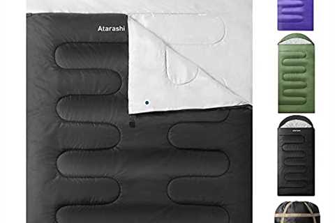 Atarashi Camping Sleeping Bag- 4 Seasons for Adults, Light, Warm, Extra-Large with Compression..