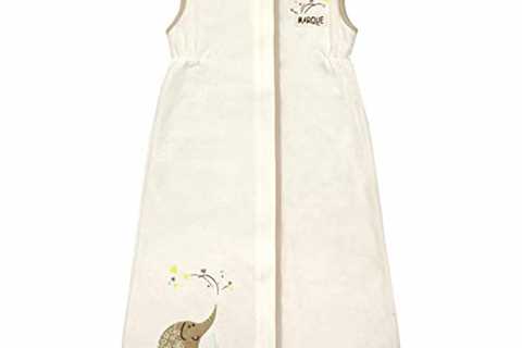 Unisex Baby Sleeping Bag - Super Soft Baby Wearable Blanket - Creamy Elephant Medium - The Camping..