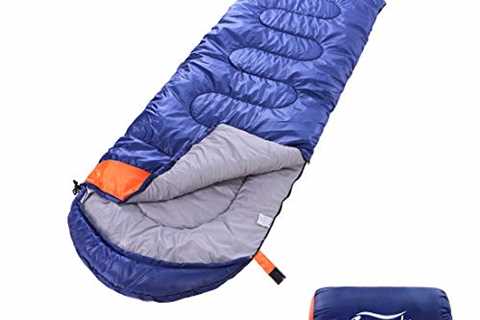 Kuzmaly Camping Sleeping Bag 3 Seasons Lightweight &Waterproof with Compression Sack Camping..