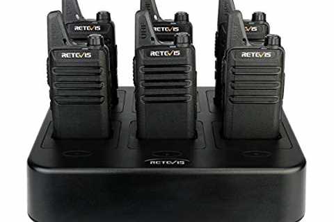 Retevis RT22 Walkie Talkies Rechargeable Hands Free 2 Way Radios Two-Way Radio(6 Pack) with 6 Way..