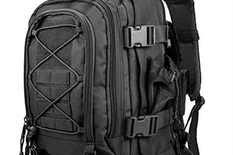 WolfWarriorX Men Backpacks Large Capacity Military Tactical Hiking Expandable 39L-60L Backpack -..