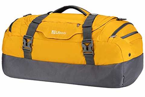 Ubon Large Duffel Bag Weekender Bags with Shoe Compartments 4-Way Sports Gym Backpack with Padded..