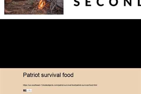 patriot survival food