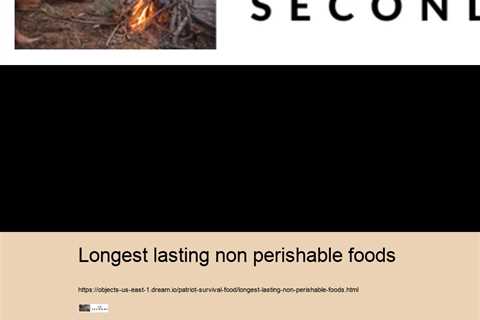 longest lasting non perishable foods