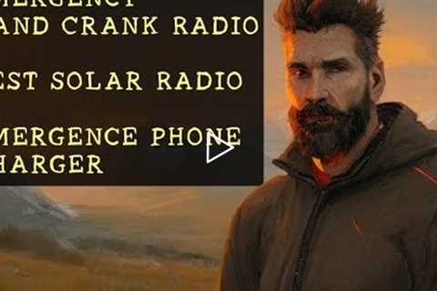 Emergency Solar Hand Crank Radio - Best Solar Radio - Emergency Radio Light Mobile Phone Charger