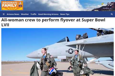 U.S. Navy to Honor 50 Years of Women in Military Aviation with All-Female Flyover at Super Bowl LVII