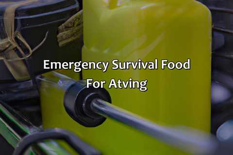 Emergency Survival Food For Atving