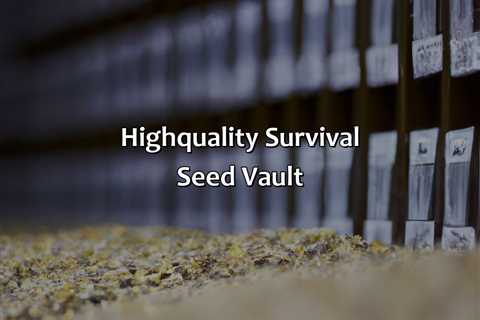 High-Quality Survival Seed Vault