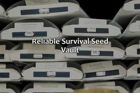 Reliable Survival Seed Vault