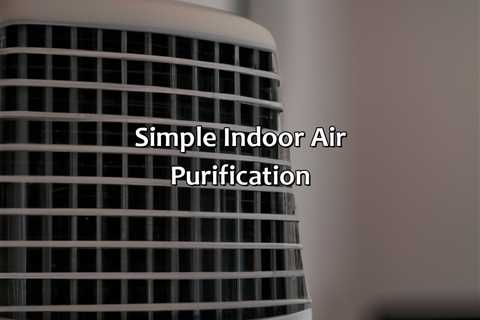 Simple Indoor Air Purification