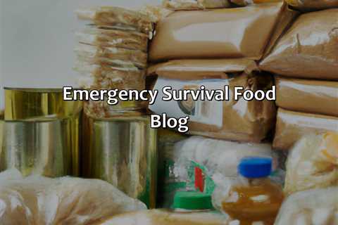 Emergency Survival Food Blog