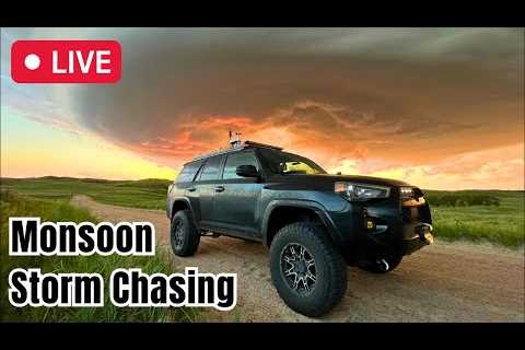 🔴 Live MONSOON: Hunting for SEVERE STORMS in Arizona! - LIVE STORM CHASERS