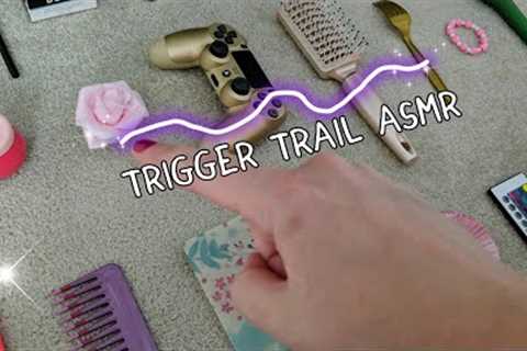 ASMR TRIGGER TRAIL (with items on the camera)