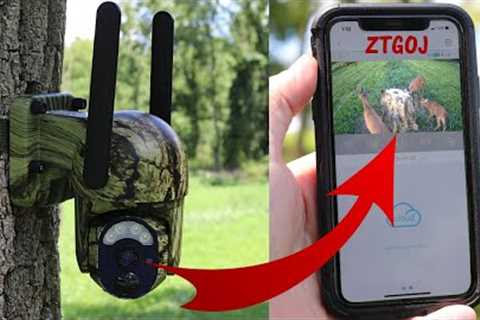 ZTGOJ 4G Solar Trail Camera: Pan/Tilt, Live View, Videos on Your Phone! Field Testing and Review