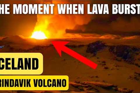 The Exact Moment When Lava Reached Surface! Grindavik Volcano Eruption! Iceland Volcano, Dec18, 2023