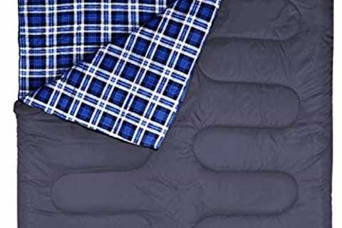 BESTEAM Sleeping Bag, Cool & Cold Weather for Backpacking, Hiking, Family Camping. Queen Size..