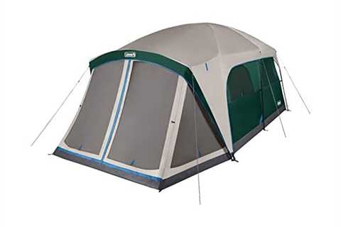 Coleman Skylodge 12-Person Camping Tent with Screened Porch, Weatherproof Family Tent Includes..