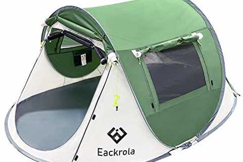 Eackrola 2-Person-Tent, Instant Pop up Tent for Camping, Easy Setup Beach Tent Sun Shelter -..