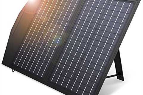ALLPOWERS SP020 60W Foldable Solar Panel Charger, Monocrystalline Portable Solar Panel with 18V DC, ..