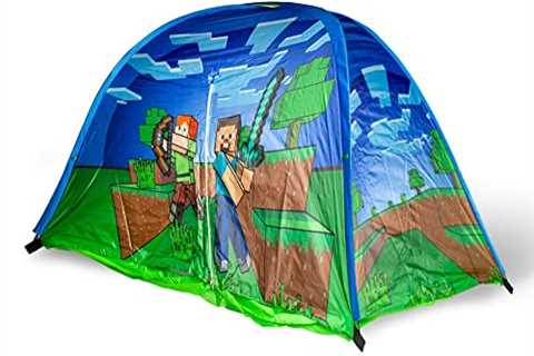 Minecraft Indoor Bed Tent Pop-Up Fort - The Camping Companion