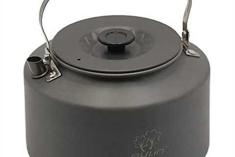 Bulin 2.2L Camping Kettle Camp Tea Coffee Pot Large Outdoor Hiking Kettle Pot Portable 2.4 Quart..