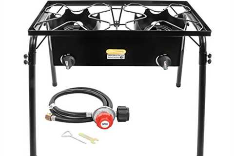 Concord Double Propane Burner, Outdoor 2 Burner Camping Stove for Cooking/Home Brewing/Making Sauce ..