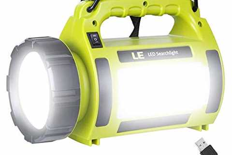 LE Rechargeable LED Camping Lantern, 1000LM, 5 Light Modes, Power Bank, IPX4 Waterproof, Lantern..