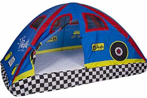 Pacific Play Tents 19711 Kids Rad Racer Bed Tent Playhouse - Full Size Mattress - The Camping..
