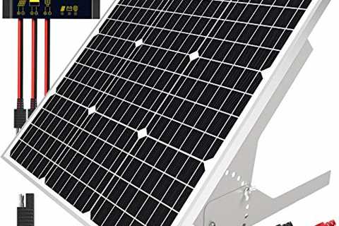 SOLPERK 50W/12V Solar Panel Kit, Solar Battery Trickle Charger Maintainer + Waterproof Controller + ..