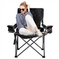 SUNNYFEEL XL Oversized Camping Chair, Folding Camp Chairs for Adults Heavy Duty Big Tall 500 LBS,..