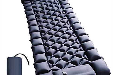 DEHUMI Single Sleeping Pad - Ultralight Inflatable Sleeping Mat with Built-in Foot Pump, Durable..
