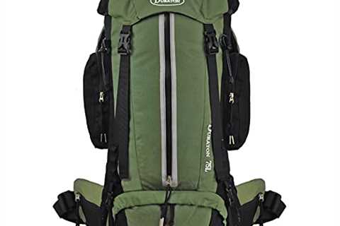 Duraton Hiking Backpack 75L - Internal Frame Pack With Rain Cover for Outdoor Backpacking Fishing..