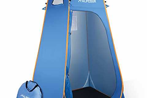 Alpcour Portable Pop Up Tent – Privacy Tent for Portable Toilet, Shower and Changing Room for..