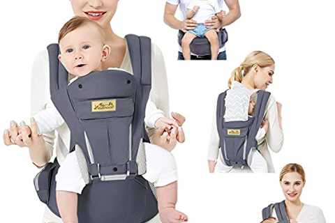 Viedouce Baby Carrier Ergonomic with Hip Seat/Pure Cotton Lightweight and..
