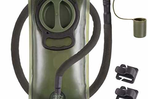 2L Hydration Bladder, BPA Free Water Bladder for Hiking Backpack 2 Liter Military Green Water..