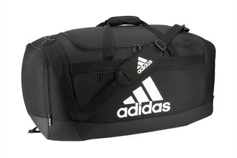 adidas Unisex Defender 4 Large Duffel Bag, Black/White, One Size - The Camping Companion