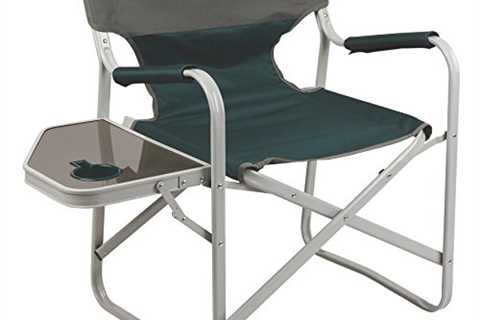 Coleman Outpost Breeze Portable Folding Deck Chair with Side Table - The Camping Companion